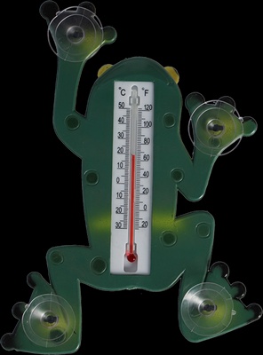 Termometro Rana con Ventosas para Ventana o Cristal